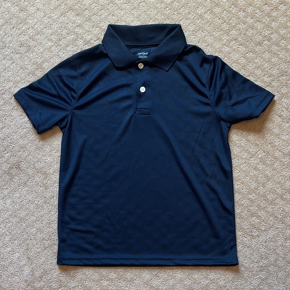 Cat & Jack Dark Blue School Uniform Polo - Picture 2 of 5